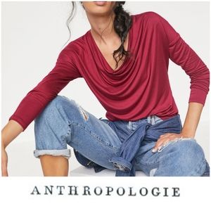 Anthropologie Lisa Cowl Neck Top